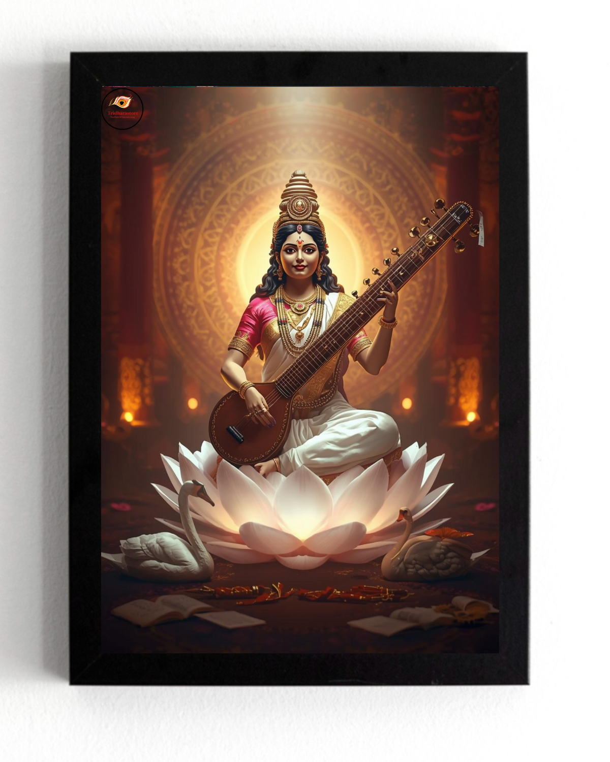 Maa Saraswati Framed Posters