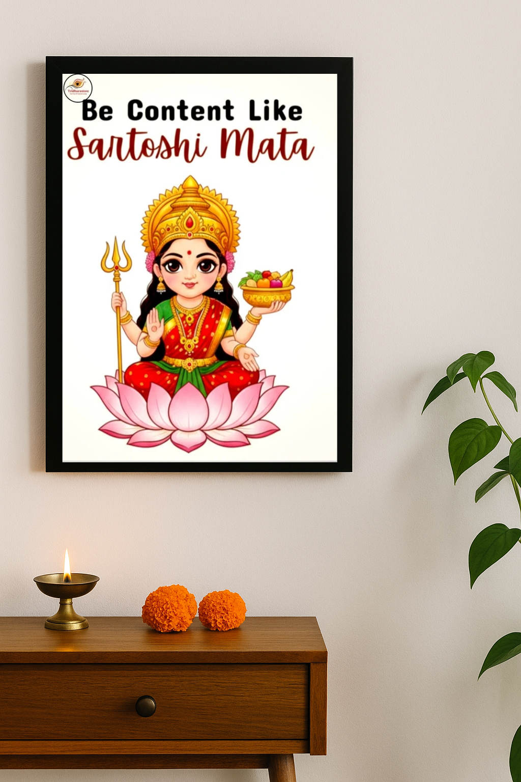Santoshi Divine Guidance Framed Posters
