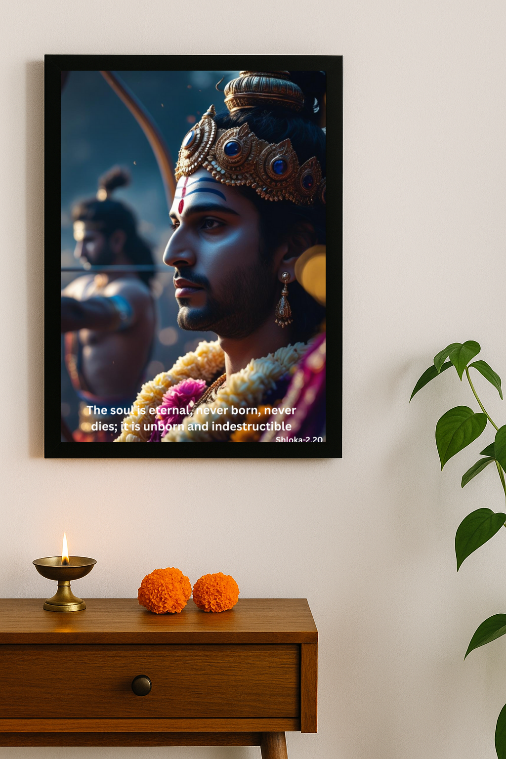 Shree Krishna Motivational Framed Posters