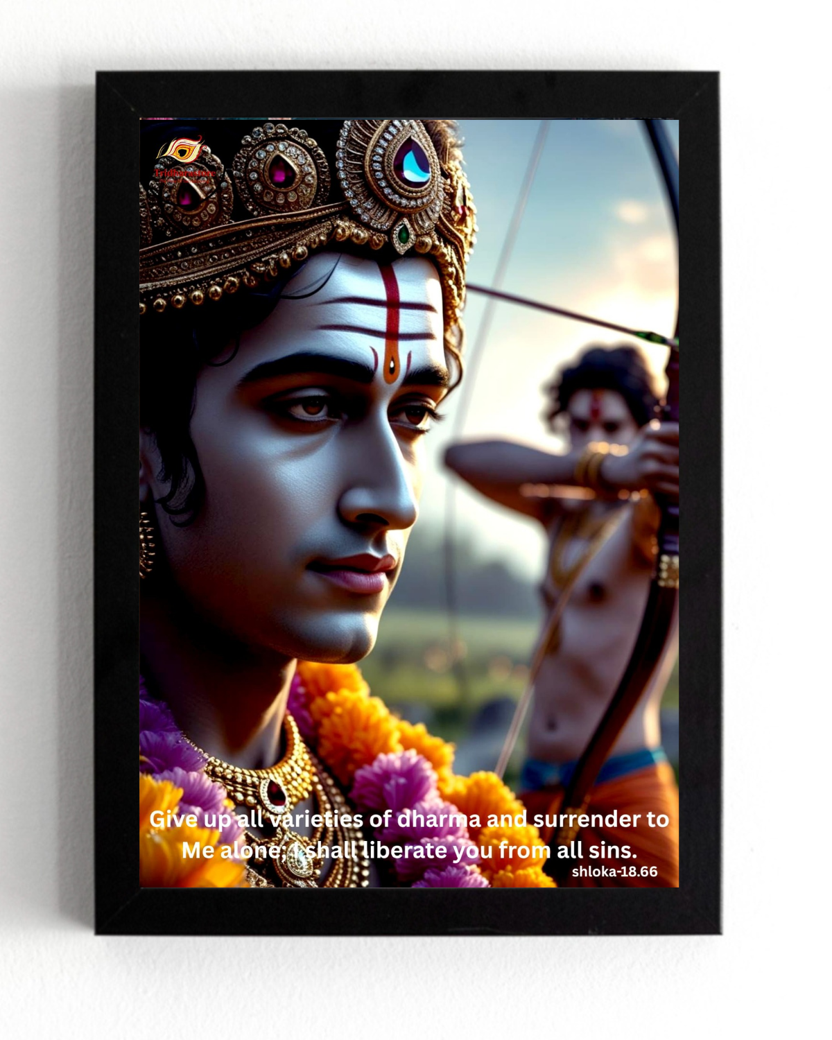 Shree Krishna Motivational Framed Posters