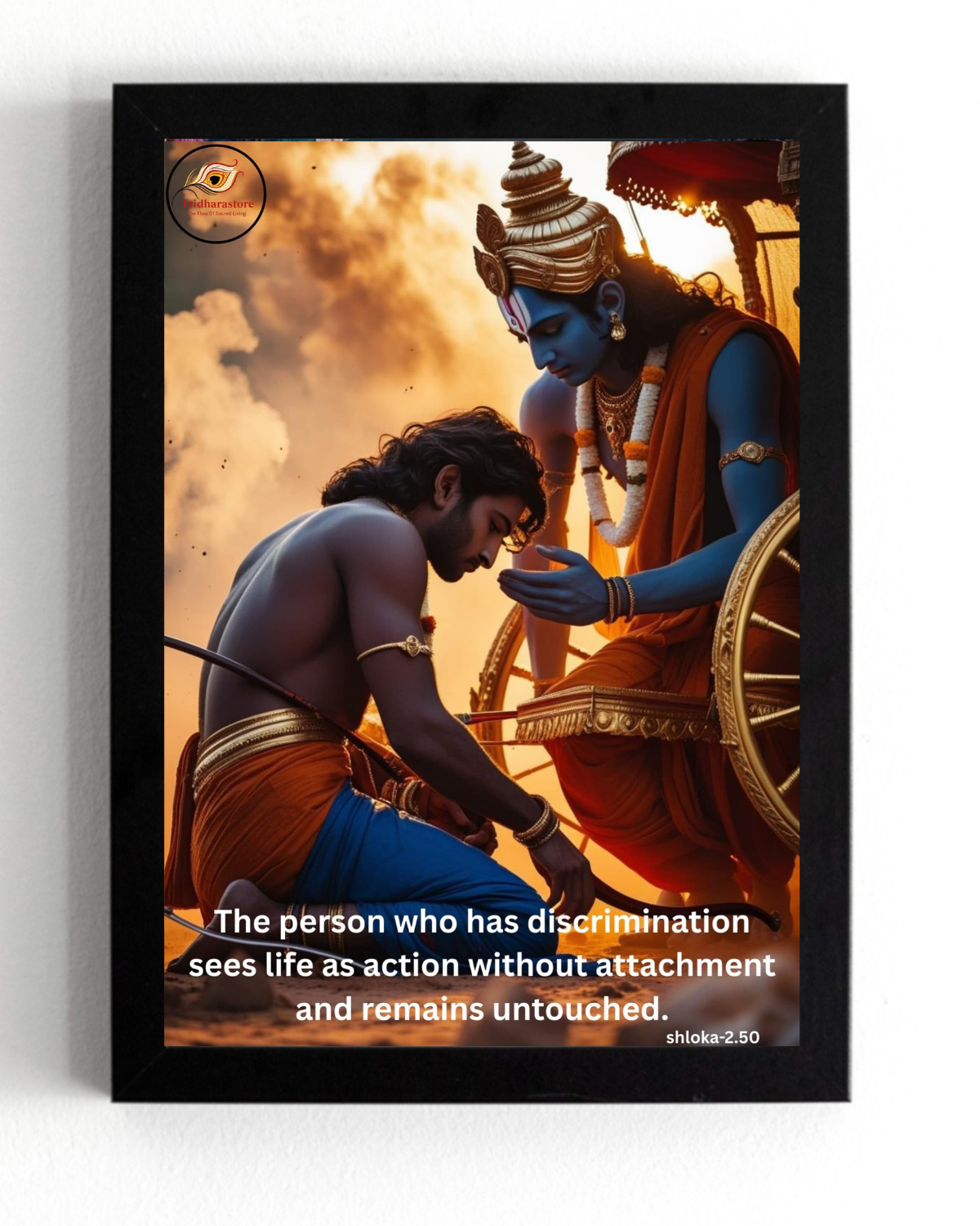 Shree Krishna Motivational Framed Posters