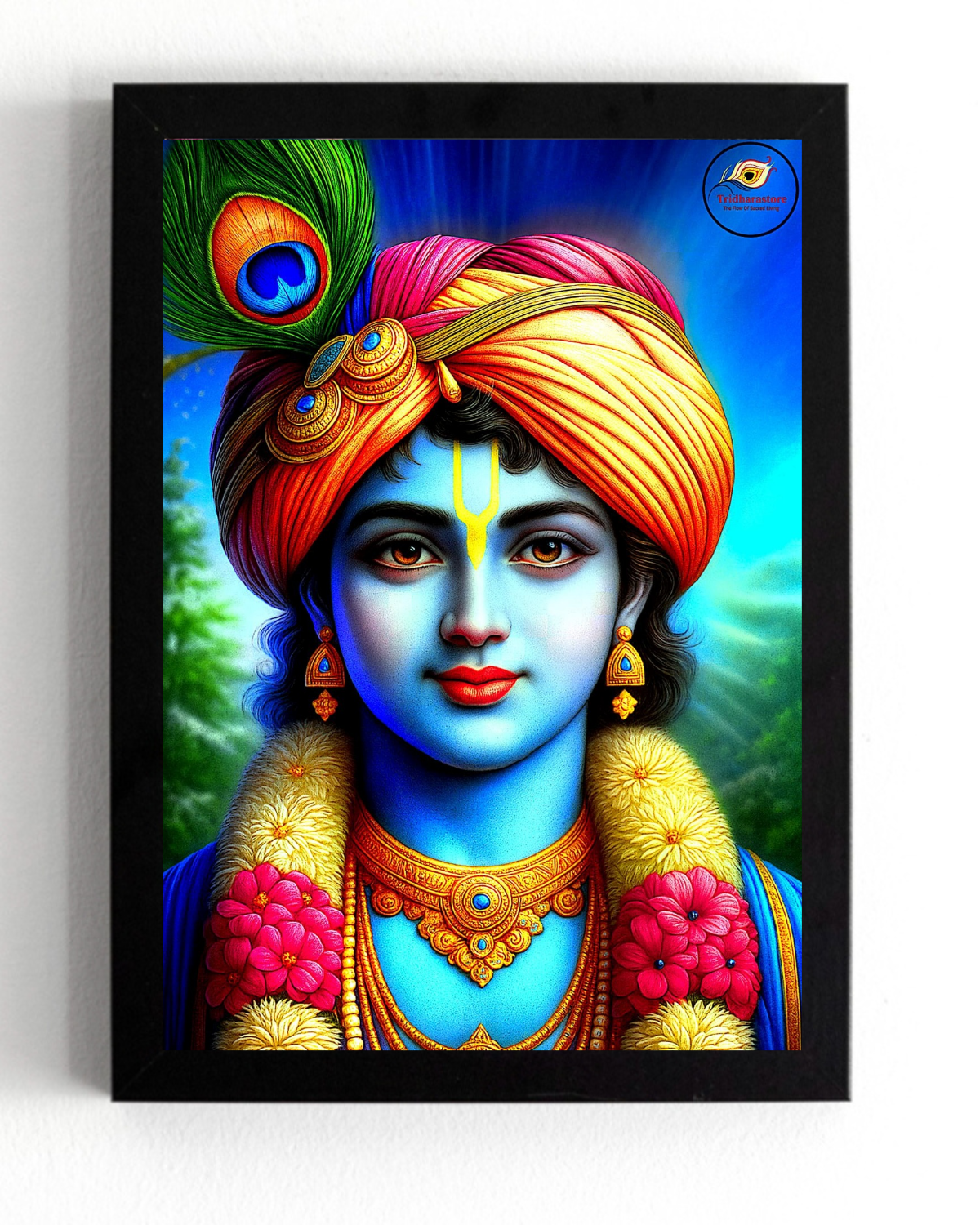 Shree Krishna Divine Eternal Framed Posters