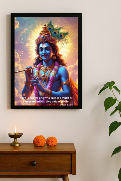 Shree Krishna Motivational Framed Posters