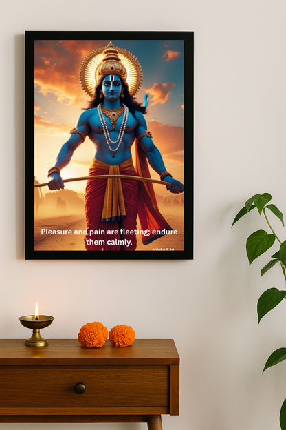 Shree Krishna Motivational Framed Posters