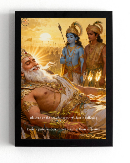 Bhishma on the bed of Arrows Framed Posters