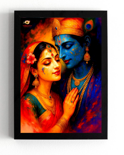 Radhakrishna Divine love Framed Posters