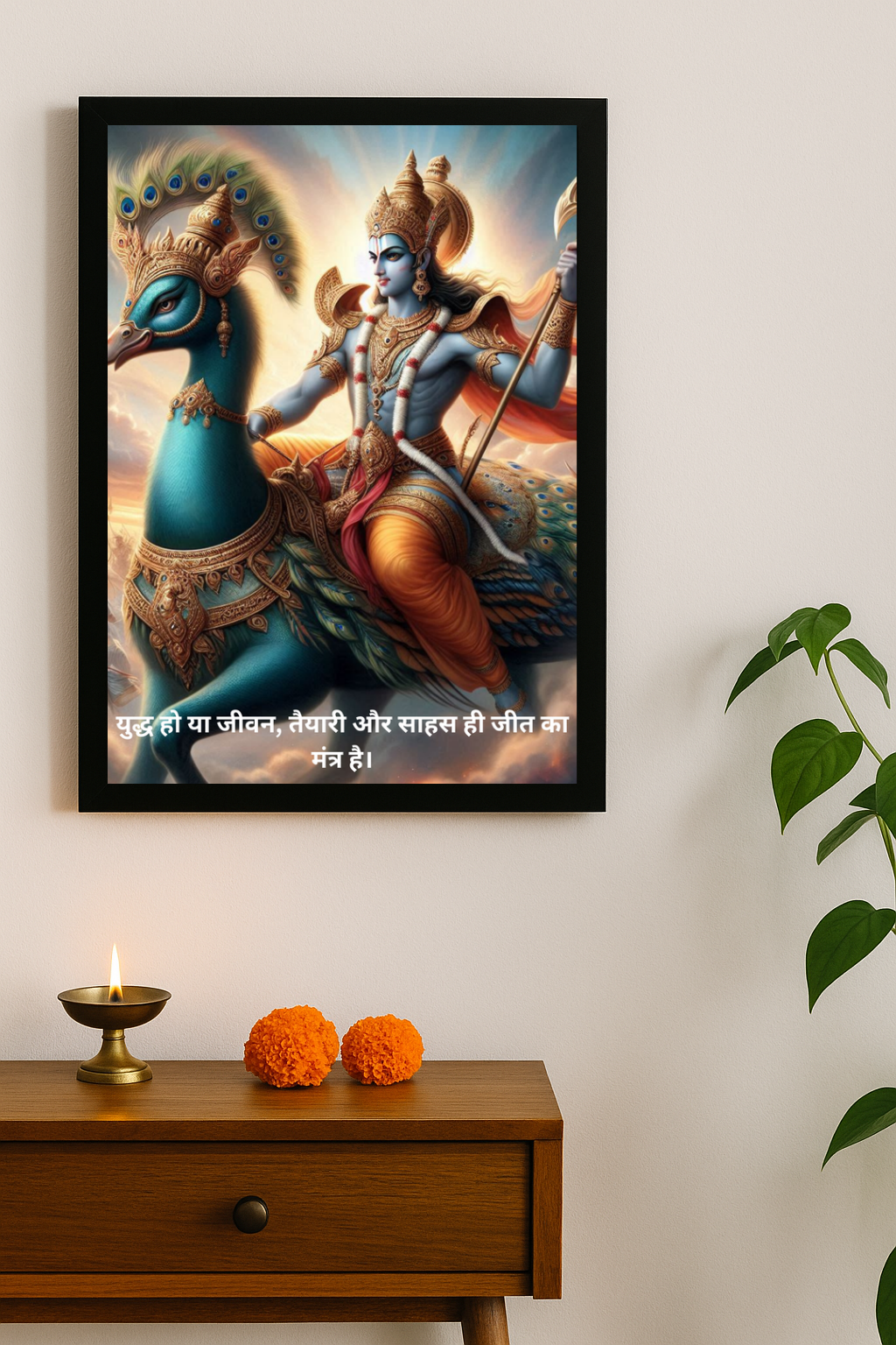 Lord Kartikeya Motivational Framed Posters