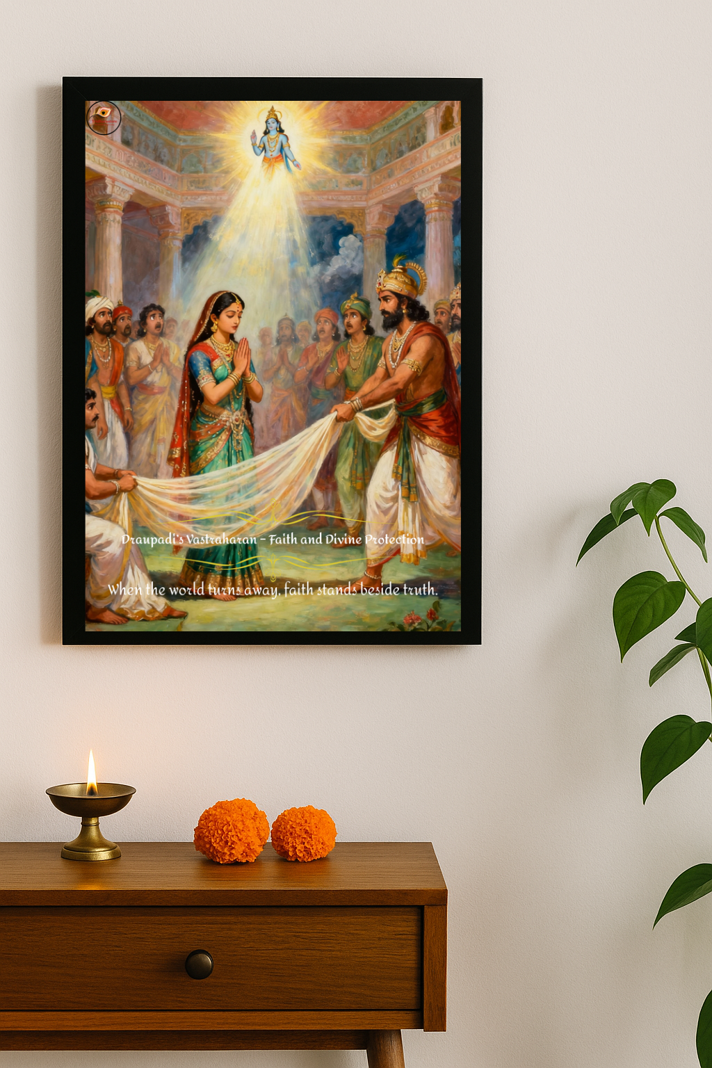 Draupadi's Vastraharan Framed Posters