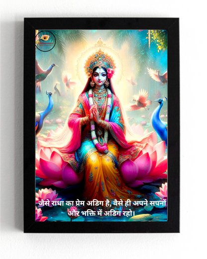 Maa Radha Motivational Framed Posters