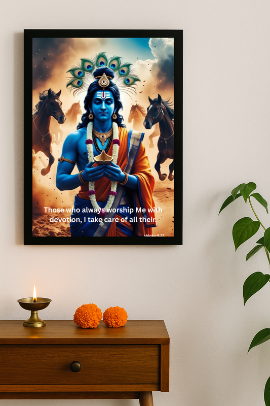 Shree Krishna Motivational Framed Posters