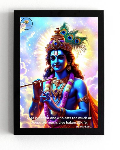 Shree Krishna Motivational Framed Posters