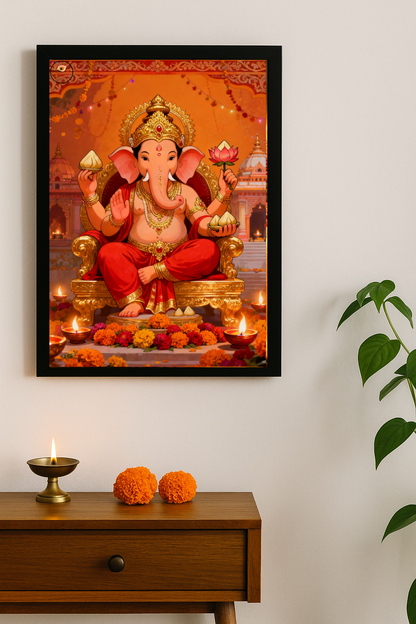 Lord Ganesha Framed Posters