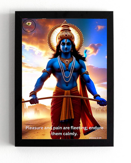 Shree Krishna Motivational Framed Posters
