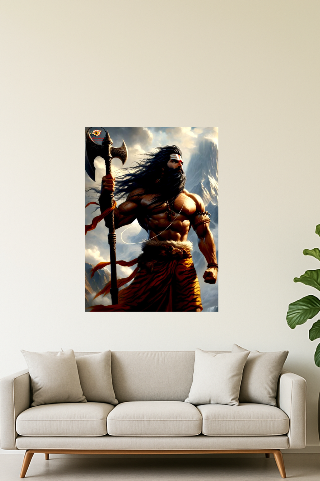 Lord Parashurama Divine Unframed Posters