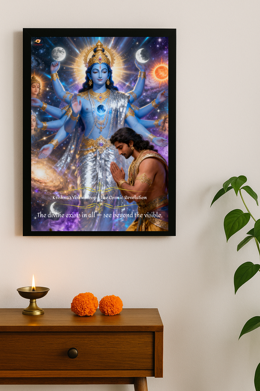 Krishna's Vishwaroop Framed Posters