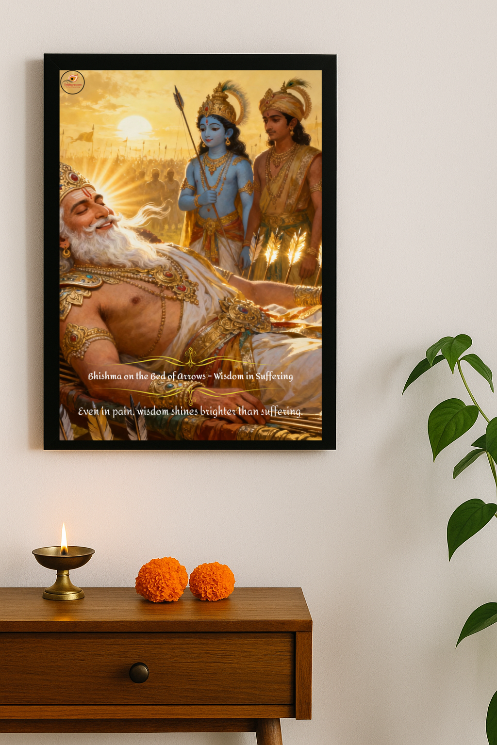Bhishma on the bed of Arrows Framed Posters