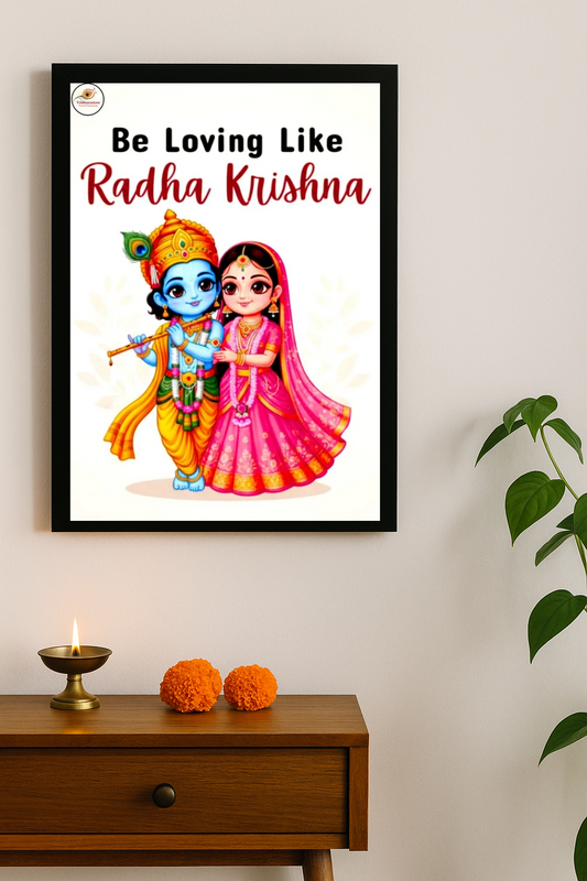 Radha Krishna Divine Guidance Framed Posters