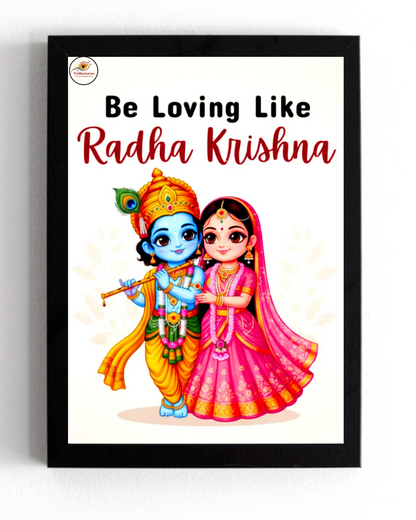 Radha Krishna Divine Guidance Framed Posters
