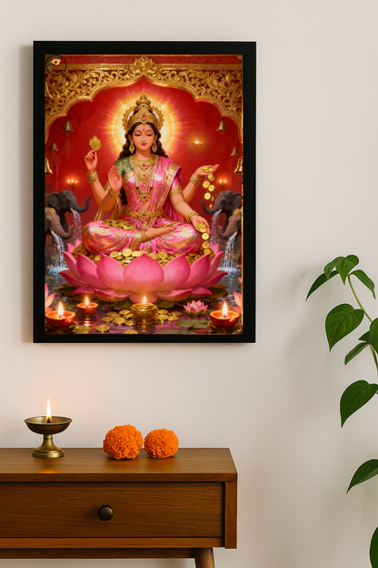 Maa Lakshmi Framed Posters