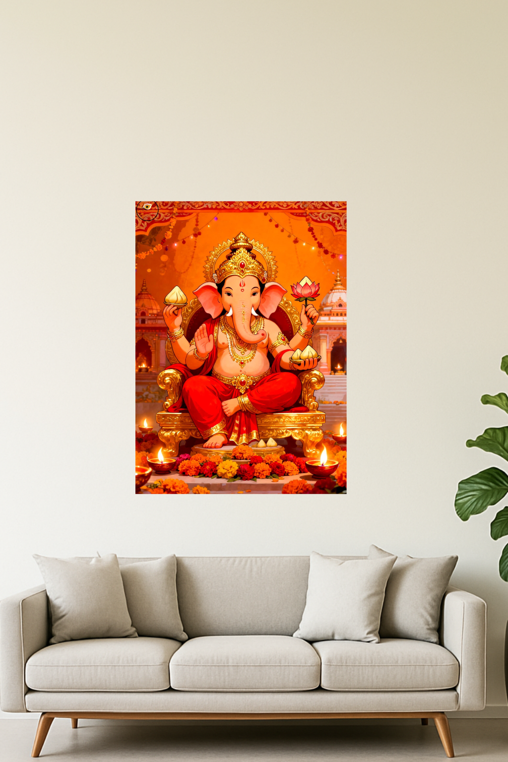 Lord Ganesha Divine Unframed Posters