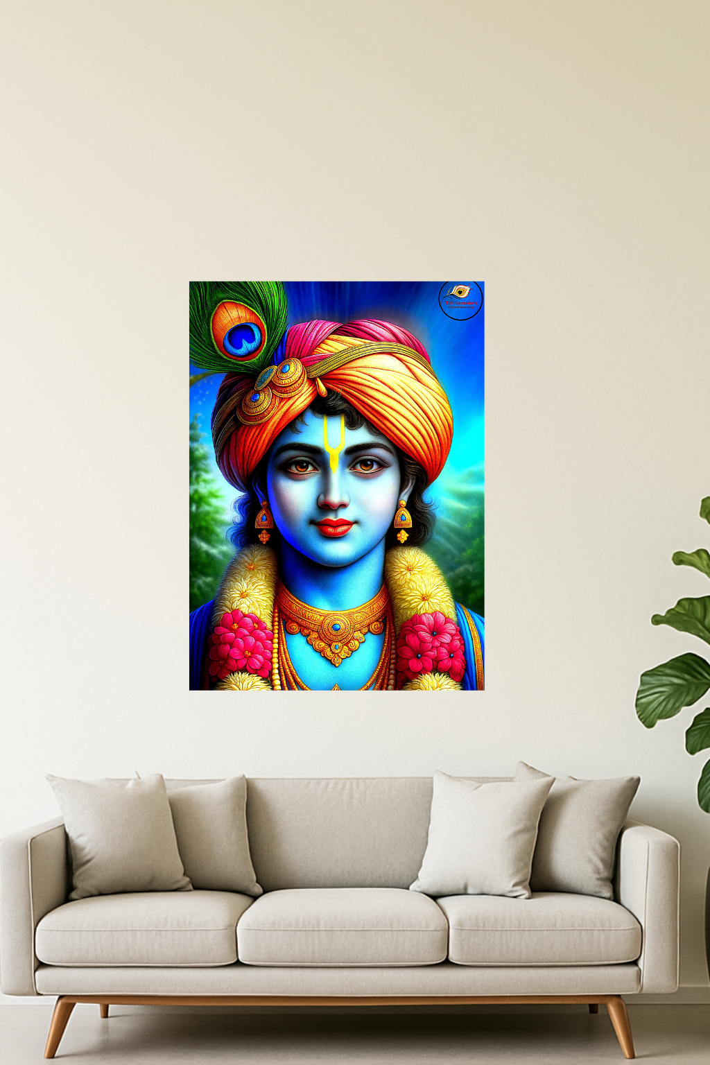 Shree Krishna Eternal Divine Unframed Posters