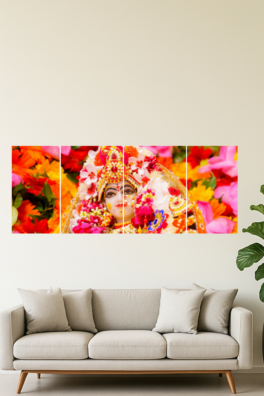 Shree Radha Split Divine Unframed Posters